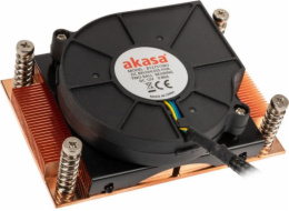 AKASA chladič AM4-Low profile CPU cooler with Copper heatsink