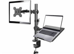 GEMBIRD MA-DA-02 Adjustable desk mount with monitor arm and notebook tray