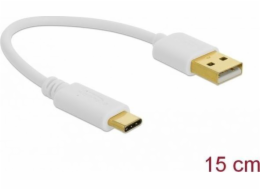 Delock Nabíjecí kabel USB Typu-A na USB Type-C™, délky 15 cm