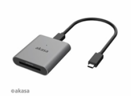 AKASA čtečka karet AK-CR-11BK (CFexpress), externí, USB 3.2 Type-C