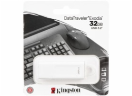 Kingston Flash Disk 32GB USB3.2 Gen 1 DataTraveler Exodia (White) KC-U2G32-5R