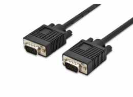 Digitus Připojovací kabel monitoru VGA, HD15 M / M, 5 m, 3Coax / 7C, 2xferit, bl