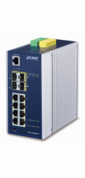 Planet IGS-12040MT L3 switch, 8x1Gb, 2x1Gb SFP, 2x2.5Gb SFP, dual 12-72VDC, -40~75°C, IP30
