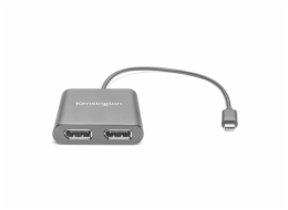 Kensington USB adaptér, USB-C samec > 2x DisplayPort samice