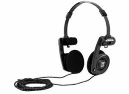 KOSS sluchátka Porta Pro BLK, 15Hz - 25kHz, 101dB/mW, 3.5mm jack, 1.2m - černá