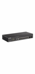 D-Link DGS-2000-10P 8-port Gbit PoE Managed Switch incl. 2 x SFP- Maximum PoE Budget 65W- 8 x 10/100/1000BASE-T PoE 