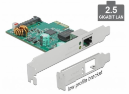 DeLOCK PCI Express x1 Karte 1 x RJ45 2,5 Gigabit LAN PoE+ RTL8125, LAN-Adapter