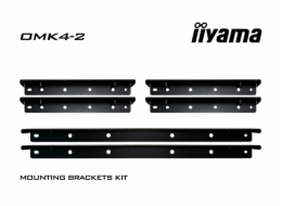Iiyama OMK4-2 - Montážní sada (6 montážních držáků) - pro dotyková obrazovka - velikost obrazovky: 49", 55", 65" - pro ProLite TF5539UHSC-B1AG