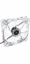 Akyga ventilátor 120mm MOLEX 4 LED/bílá 