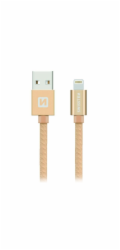 Swissten Datový Kabel Textile Usb / Lightning 2,0 M Zlatý