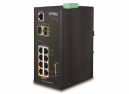 Planet IGS-4215-4P4T2S průmyslový L2 switch, 4x1Gb, 2x1Gb SFP, 4x PoE 802.3at 140W, 48-54VDC, -40~75°C, IP30