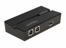 DeLOCK USB 2.0 Switch pro 2 PC na 1 zařízení, USB switch