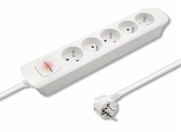 QOLTEC 50276 Power strip 5 sockets 1.8m White