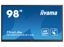 98" iiyama TE9804MIS-B1AG: IPS, 4K, 400cd/m2, 24/7, iiWare, WiFi, 4x Touch Pen, HDMI, USB-C, 20P