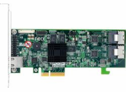 ARECA 4-port 6Gb/s SATA PCIe 2.0 x4, RAID 0/1/1E/3/5/6/10/30/50/60/Single Disk/JBOD, 512MB Cache, 1x SFF-8087,LP