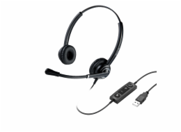 WELL Mairdi MRD-612D USB, náhlavka, dvouušní