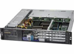 SUPERMICRO 2U short depth front IO chassis 3x 3,5" HS SAS/SATA, DVD, 2x800W (titanium), WIO