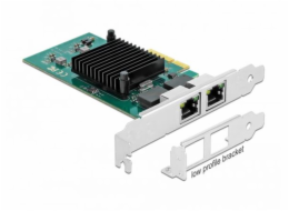 Delock - Síťový adaptér - PCIe 2.0 x4 nízký profil - Gigabit Ethernet x 2