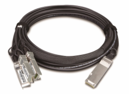 Planet CB-QSFP4X10G-5M, metalický spojovací kabel QSFP+ 40Gb/s na 4x SFP+ 10Gb, délka 5m