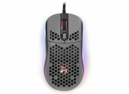 Arozzi Favo Ultra Light AZ-FAVO-BKGY AROZZI herní myš FAVO Ultra Light Black-Grey/ drátová/ 16.000 dpi/ USB/ 7 tlačítek/ RGB/ černošedá