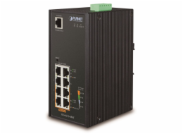 Planet IGS-4215-4P4T průmyslový L2 switch, 8x1Gb, 4x PoE 802.3af 140W, 48-54VDC, -40~75°C, IP30