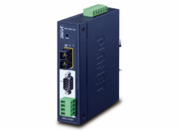 Planet MODBUS průmyslová brána RS-232/422/485 na IP, 1x COM, 100Base-FX SC MM 2km, RTU/ACSII, -40až+75°C, 9-48VDC,IP30