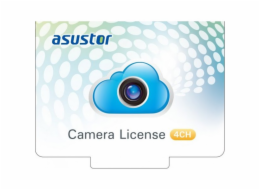 ASUSTOR další licence pro 4x IP kamery - elektronická OFF License(4 Channels) Asustor NAS License(4 Channels) / NVR Camera License Package - 4CH