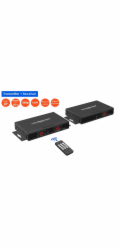 PremiumCord HDMI 1080p matrix over IP extender na 120m přes LAN