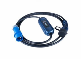 Akyga nabíjecí kabel CEE 3-pin Typ 2 LCD displej 7,2kW 32A 5m Akyga Kabel pro elektromobily CEE 3-pin Type2 LCD 32A 5m