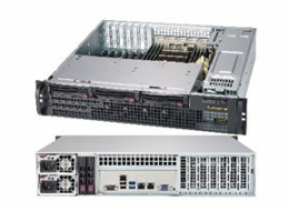 SUPERMICRO 2U short depth chassis 3x 3,5" HS SAS/SATA, DVD, 2x800W (titanium), WIO