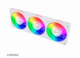 Akasa AK-FN113-WH AKASA ventilátor VEGAS A36, trio 12cm ARGB fan, single frame,Anti-Vibration