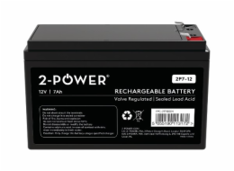 2-Power 2P7-12 12V 7Ah VRLA Baterie F2 ( Faston 250)