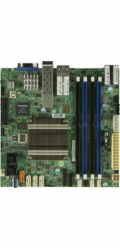 SUPERMICRO mini-ITX MB Atom C3958 (16-core), 4x DDR4 ECC DIMM, 12x SATA, 1x PCI-E 3.0 x4, 2+2x 10Gb (RJ45,SFP+), IPMI