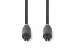 Nedis CABW25000AT10 - Optický Audiokabel | TosLink Zástrčka - TosLink Zástrčka | 1 m | Antracit