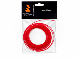 3DW - ABS filament 1,75mm červená, 10m, tisk 220-250°C