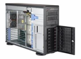 SUPERMICRO A+ Server TWR/4U 2x SP3, 16x DDR4, 8x 3,5", 2x1280W(plat), 2x10GbE, IPMI