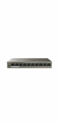 Tenda TEF1110P-8-63W PoE AT switch - 8x PoE 100 Mb/s + 2x Uplink 100 Mb/s, PoE max 63W, fanless,PoE+