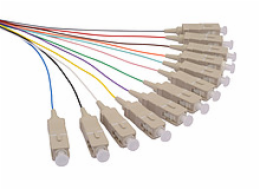 Pigtail 50/125 SCupc MM OM3 1,5m balení 12ks barvy