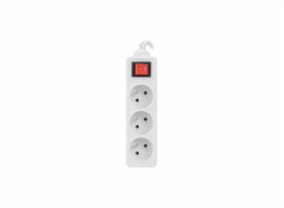 Extension cord Lanberg PS1-03E-0150-W (1 5m; white color)