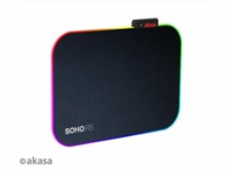 AKASA podložka pod myš SOHO RS, RGB gaming mouse pad, 35x25cm, 4mm thick