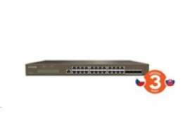 Tenda TEG5328F - L3 Managed Gigabit Switch, 24x RJ45 10/100/1000 Mb/s, 4x SFP 1 Gb/s