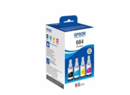 Epson inkoustová náplň/ T66464A/ 664 EcoTank/ L120/ L310/ L305x/ L3060/ L3070/ L1300/ 4-colour Multipack