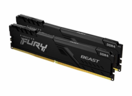 KINGSTON DIMM DDR4 32GB (Kit of 2) 2666MT/s CL16 FURY Beast Černá