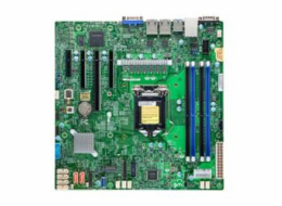 SUPERMICRO MB LGA1200 (Xeon E-2300), C252, 4xDDR4, 6xSATA3, M.2, 4xPCIe4.0 (x8, 2 x4, x2), VGA, 2x LAN, IPMI