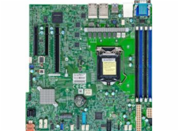 Supermicro MBD-X12STH-LN4F-O SUPERMICRO MB LGA1200 (Xeon E3-2300), C252, 4xDDR4, 6xSATA3, M.2, 4xPCIe4.0 (x8, 2 x4, x2), VGA, 4x LAN, IPMI