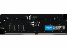 Crucial - DDR5 - sada - 16 GB: 2 x 8 GB - DIMM 288-pin - 4800 MHz / PC5-38400 - CL40 - 1.1 V - bez vyrovnávací paměti - bez ECC