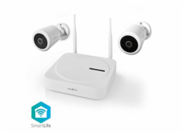 NEDIS 1080p KIT/ 1x NVR/ 2x bullet kamera/ 2Mpx/ objektiv 4 mm/ IP65/ noční vidění/ síťové napájení/ 12 V adaptér/ bílý
