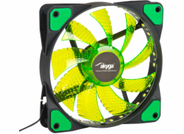 AKYGA System Fan AW-12E-BG 120mm 33 LED green Molex