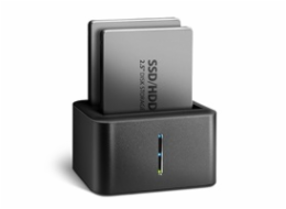 AXAGON ADSA-D25, USB 3.2 Gen 1 - 2x SATA 6G 2.5" SSD/HDD CLONE MINI dokovací stanice