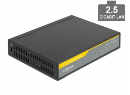 DeLOCK 2,5 gigabitový ethernetový přepínač 5 portů